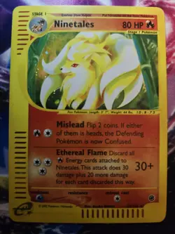 Ninetales - EX: Expedition (21/165) e-Reader Holo Rare Pokemon Card MP - Image 1