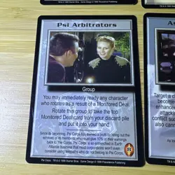 Cards Show Wear, Babylon 5 B5 CCG Card Lot Of 4 Some Have Bends , 1998-99 - Image 2
