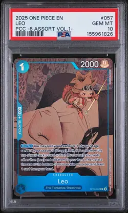 Leo (Alt Art) OP10-057 Premium Card Collection One Piece PSA 10 - Image 1
