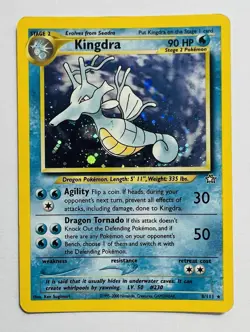 Pokemon Kingdra Unlimited Holo Rare TCG Card Neo Genesis 8/111 - Image 1