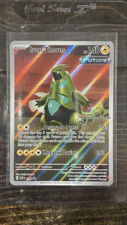 Pokemon TCG Iron Thorns 098 Scarlet & Violet Promo Card Holo Pokemon Center - Image 1