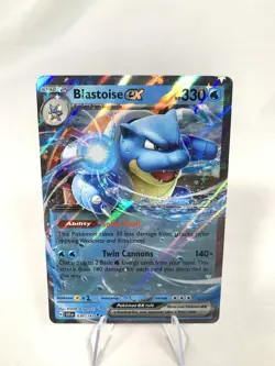 Blastoise ex 030/142 Double Rare Holo Near Mint Condition Stellar Crown - Image 1