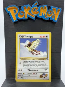 Pokemon Koga's Pidgey 49/132 Gym Challenge Regular Uncommon Basic 40HP English - Image 1