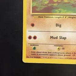 Pokemon Vintage ERROR Diglett Fight Symbol Error Base Set Deck Exclusive 1999 - Image 5