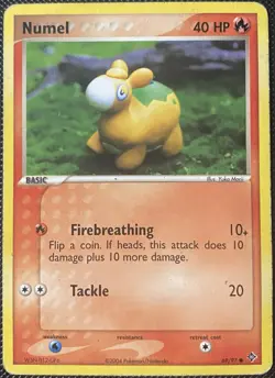 Numel 69 Ex Battle Stadium Regular *DAMAGED* Pokemon Card - Image 1