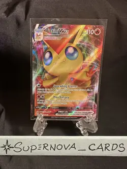 Pokemon TCG Victini VMAX Sword & Shield - Battle Styles 022/163 Holo Ultra Rare - Image 1