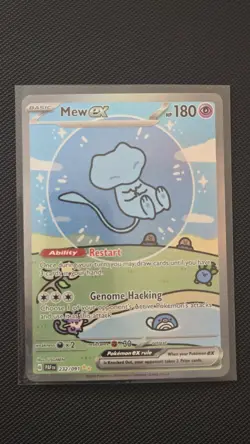 Mew EX 232/091 Sir Bubble Mew Paldean Fates SV Pokemon TCG Holo Full Art - Image 3