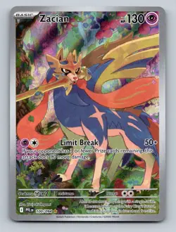 Pokemon TCG Zacian Holo Illustration Rare ME02: Phantasmal Flames 100/094 - Image 1