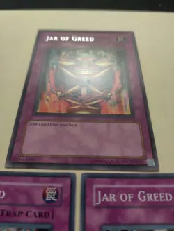 3x Jar of Greed DB1-EN242/SD3/YSD Rare/C LP - Image 3