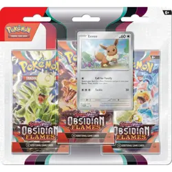 Pokemon Scarlet And Violet Obsidian Flames 3-Pack Blister - Image 1