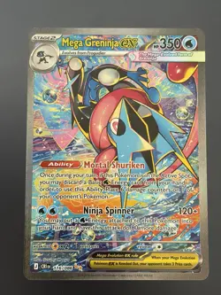 Mega Greninja EX 116/086 Special illustration Rare (SIR) - Chaos Rising NM-Mint - Image 5