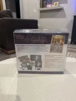 Pokemon Paldean Fates Elite Trainer Box Sealed ETB - Includes Protector Case - Image 3