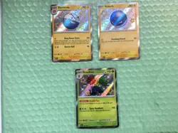 Pokemon TCG Paldean Fates Baby Shiny Lot of 3 Rare Holo NM - Image 1