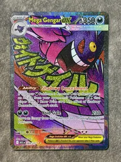 Mega Gengar EX 269/217 XY Secret Rare Holo Full Art Pokemon TCG English - Image 1