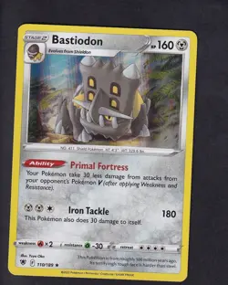 Bastiodon 110/189 Holo Rare Astral Radiance Pokemon Near Mint - Image 1