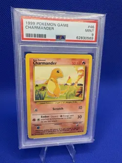 1999 POKEMON GAME #46 CHARMANDER PSA 9 - Image 1