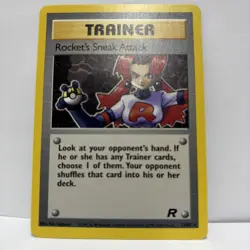 Rocket's Sneak Attack #72/82 - Rare - Pokemon Team Rocket WOTC - LP - Image 1