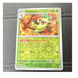 Pokemon Thwackey 015/167 Sv06: Twilight Masquerade Reverse Holo HP100 - Image 1
