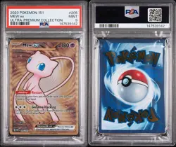 Pokemon TCG PSA 9 MINT 2023 Metal 151 Ultra-Premium Collection MEW EX #205 - Image 3