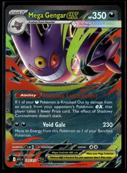 Mega Gengar ex 056/094 Double Rare Phantasmal Flames Pokemon NM/M - Image 1