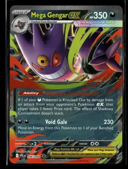 Mega Gengar ex 056/094 Double Rare Phantasmal Flames Pokemon NM/M - Image 1