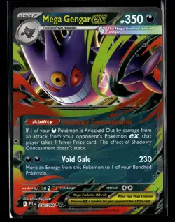 Mega Gengar ex 056/094 Double Rare Phantasmal Flames Pokemon NM/M - Image 1