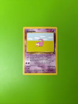 Slowpoke 55/62 Fossil SPANISH Pokemon Card LP+ - Image 1