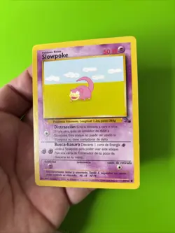 Slowpoke 55/62 Fossil SPANISH Pokemon Card LP+ - Image 3