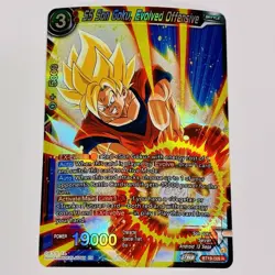 Dragon Ball Super TCG BT19-009 SS Son Goku Evolved Offensive FOIL Holo Card Dbz - Image 1