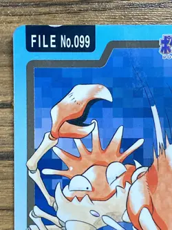 Pokemon Carddass Card Kingler File No.99 Bandai Pocket Monsters 1997 Japan - Image 4