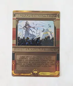 MTG Aggravated Assault Amonkhet Invocations (FOIL) Mythic Rare - Image 1