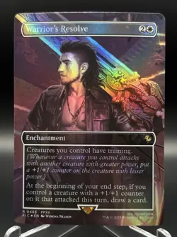 Warrior's Resolve Borderless Foil 0465 - MTG Commander: Final Fantasy - NM✨ - Image 1