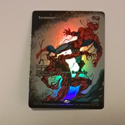 Terminate FOIL Comic Poster Showcase LP Marvel Spiderman MTG MAGIC THE GATHERING - Image 1
