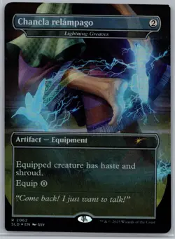 Chancla relampago - Lightning Greaves (Rainbow Foil) Foil R Secret Lair Drop Ser - Image 1