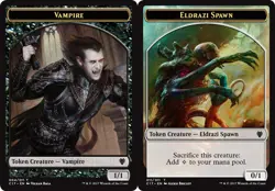 1 x Vampire Token // Eldrazi Spawn Token - Commander 2017 - Light Play - MTG - Image 1