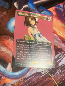 Yuna, Hope of Spira (Borderless) Final Fantasy Mythic Rare MTG Mint - Image 3