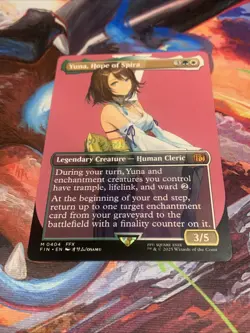 Yuna, Hope of Spira (Borderless) Final Fantasy Mythic Rare MTG Mint - Image 4