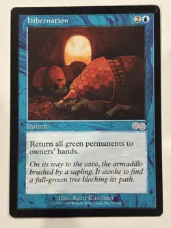 Hibernation Urza's Saga Light Play MTG Magic the Gathering - Image 1