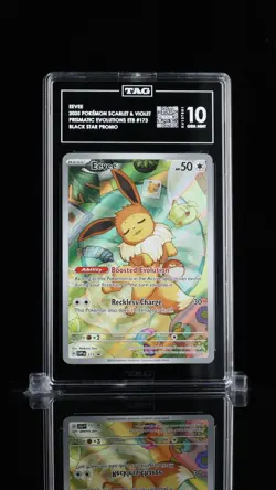 Eevee #173 Prismatic Evolutions Black Star Promo TAG 10 Gem Mint | Pokemon TCG - Image 1