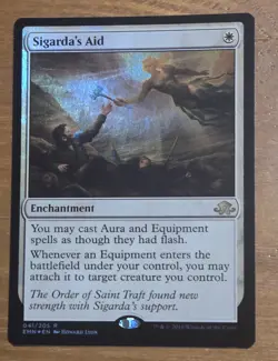 MtG- Sigarda's Aid- Eldritch Moon- Near Mint Foil - Image 1