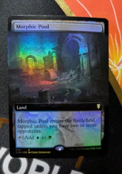 1x Morphic Pool FOIL EXTENDED ART NM - CLB MTG Magic EDH x1 - Image 1