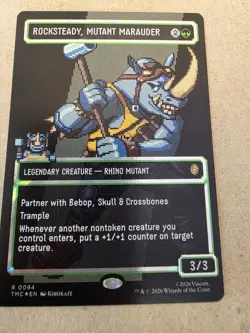 Rocksteady, Mutant Marauder - (Borderless) (Surge Foil) Teenage Mutant - Mtg - Image 1
