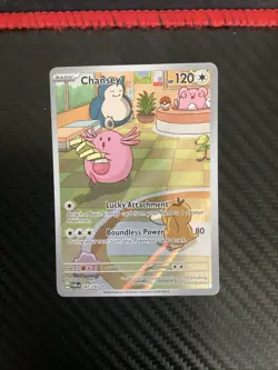 Chansey 187/167 - Pokemon Twilight Masquerade Illustration Rare - NM Near Mint - Image 1