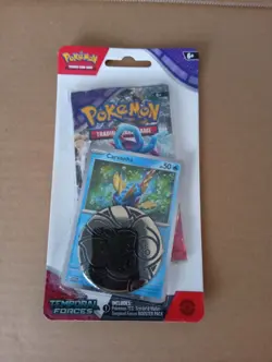 Pokemon TCG Temporal Forces Carvanha Checklane Blister Booster Pack Sealed 🇬🇧 - Image 1
