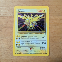 Pokemon Zapdos - Base Set 2 - Holo Rare Unlimited Card 15/62 Basic 80 HP English - Image 1