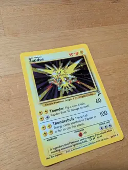 Pokemon Zapdos - Base Set 2 - Holo Rare Unlimited Card 15/62 Basic 80 HP English - Image 2