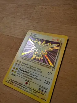 Pokemon Zapdos - Base Set 2 - Holo Rare Unlimited Card 15/62 Basic 80 HP English - Image 3