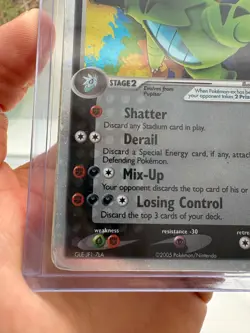 Pokemon Tyranitar ex 111/115 EX Unseen Forces Holo LP Vintage - Image 4