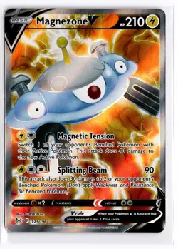 2022 TCG Pokemon #175 Magnezone V 175/196 Holo Full Art Lost Origin - Image 1