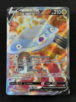 2022 TCG Pokemon #175 Magnezone V 175/196 Holo Full Art Lost Origin - Image 2